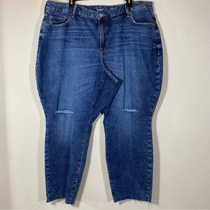 Old Navy High Rise Curvy O.G.‎ Straight Secret-Slim Pockets Blue Jeans Size 22